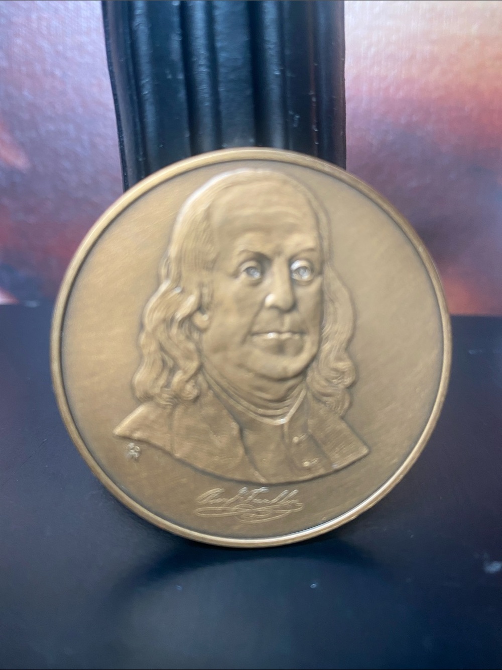 Ben Franklin Bronze Token Franklin Mint Collectors Society, 1980. Coin